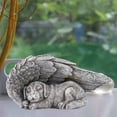 thumbnail image 6 of mynkyll Dog Angel Pet Memorial Statue Resin Sleeping Dog Memorial Statue To Honor Beloveds Pet Creative Handicrafts Ornament For Home Garden Yard (Dog Angel), 6 of 9