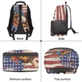 thumbnail image 6 of Yuyamidu Baseball Backpack for Boys Girls 10-12 Middle School Bookbags American Flag Bookbag for Kids Lightweight Book Bag 17 Inch Shoulder Bag, 6 of 7