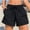 Swimwear-ABlack, variant on Women's Swim Shorts Drawstring Board Shorts Pockets Loose Fit Quick Dry Bottoms Modest Beachwear Swimming Summer Vacation