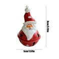 thumbnail image 3 of Fiudx Ofertas relámpago del día, solo en línea Campanas de resina para Navidad, muñeco de nieve y anciano, campanas de hierro para Navidad, decoración para árbol de Navidad, campanas para colgar, 3 of 6