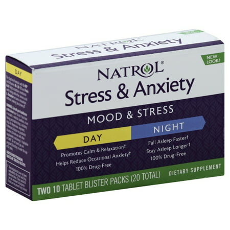 Natrol Natrol  Stress & Anxiety, 2 ea (Best Meds For Anxiety And Stress)
