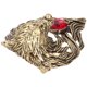thumbnail image 5 of Broche de cabeza de león, broche retro broche de león broche tecnología innovadora, 5 of 12