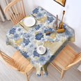 thumbnail image 2 of Pioneer Flower Floral Print Pattern Square Tablecloth,Waterproof Square Table Cover,Wipeable Spillproof Washable Table Cover for Home Kitchen Party Decor 60"x60"(152x152cm), 2 of 6