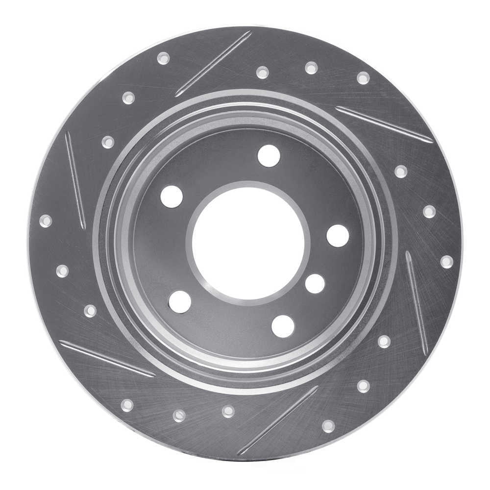 Dynamic Friction Company 631-31045R DFC Brake Rotor - Drilled And Slotted - Silver