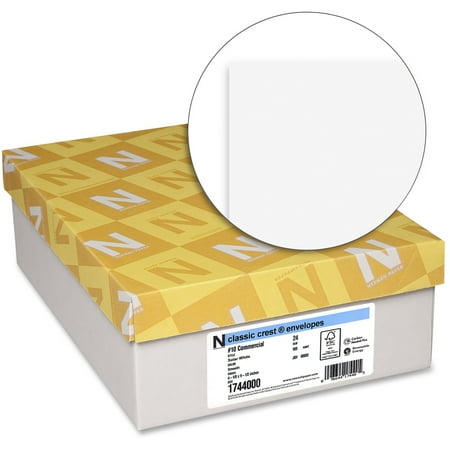 - Classic Crest, NEE1744000, No. 10 Envelope - Smooth, 500 / Box, Solar White