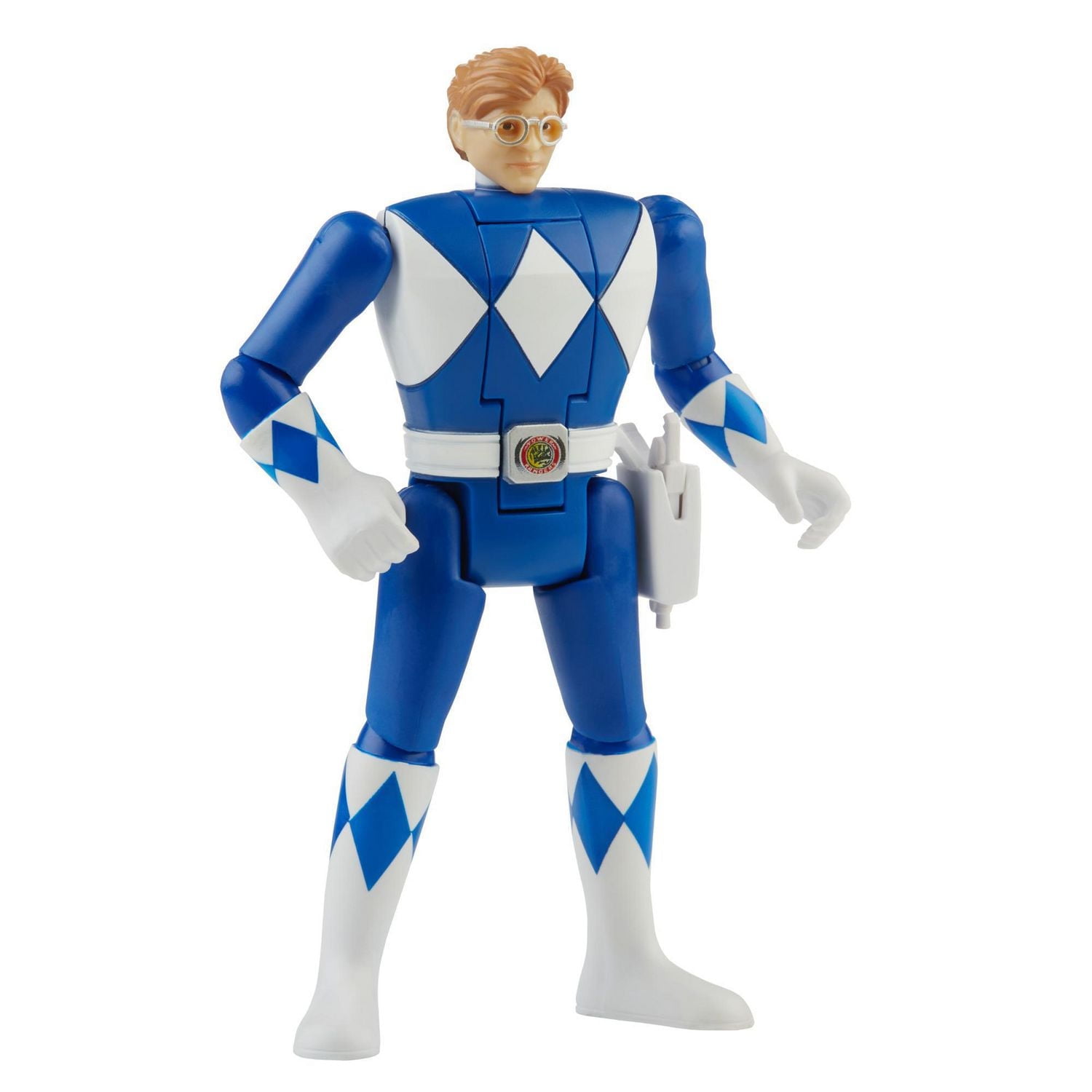 Power Rangers Retro-Morphin Blue Ranger Billy Fliphead Action Figure Inspired by Classic Mighty Morphin Toy for Kids Ages 4 and Up