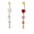 thumbnail image 2 of Pendentif en Forme de Cœur Porte-Boutonnet en Acier Inoxydable Clous de Ongles Broderie, 2 of 9