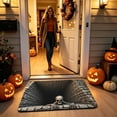 thumbnail image 5 of Clearance Halloween 3D Illusion Rug, Skeleton Optical Illusion Mat, 23.6 x 35.4 Inch Polyester Entryway Door Mat, Low Profile Spooky Floor Carpet for Dorm Bathroom Bedroom Party Decor, 5 of 8