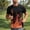 Orange, variant on Workout Mens T Shirts Short Sleeve Flame Casual Graphic Tees Relaxed Fit Running Summer Crew Neck Pullover Tops