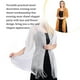 thumbnail image 3 of Minnieouse Bufanda brillante Sombra de protección solar Mantón Mujer Hilo fino Exquisitas Capas de boda Fiesta Vestido de noche Capa Bufandas Ropa, zapatos y accesorios Miscelánea Naranja, 3 of 6