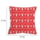 thumbnail image 3 of Fiudx Fundas de Almohada Navideñas, Diseño Decorativo de Lino Rojo, Estampado de Árbol de Navidad, Material Suave y Cómodo, Decoración Acogedora para El Hogar Invernal, Juego de Fundas de Cojín para, 3 of 6
