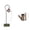 A, variant on Honmine Wrought Iron Hollow Projection Lamp, Solar Outdoor Courtyard Garden Kettle Light, Plug Decorative Iron Solar Lamp with Shower Design for Patio