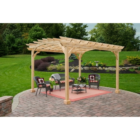 Yardcraft 10 Ft X 12 Ft Cedar Pergola With 5x5 Posts Yardcraft 10 Ft X 12 Ft Cedar Pergola With 5x5 Posts