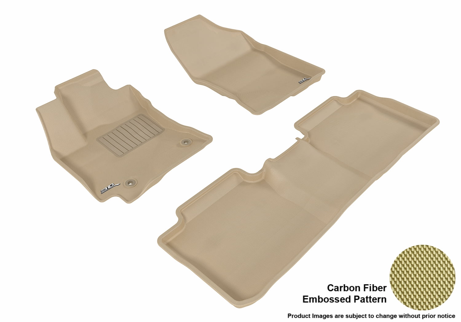 3D MAXpider 20142016 Toyota Corolla Front & Second Row Set All Weather