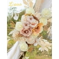 thumbnail image 3 of Lisuun Flores Artificiales Para Decoración De Arco De Boda, Flores Grandes Para Estilos Bohemios, Ceremonia De Boda, Decoración Floral, Paquete De 2, 3 of 5