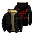 thumbnail image 2 of Sombr 12 To 12 Zipper Jacket Unisex Long Sleeve Thickened Winter Parka Streetwear Coat, 2 of 3