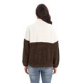 thumbnail image 7 of Women's Winter Warm Sweatshirt Fuzzy Fleece Sweatshirt Long Sleeve 1/4 Zip Pullover Sherpa Sweatshirt Color Block Winter Fluffy Coat Jumper Tops with Pockets, S-2XL, 7 of 7