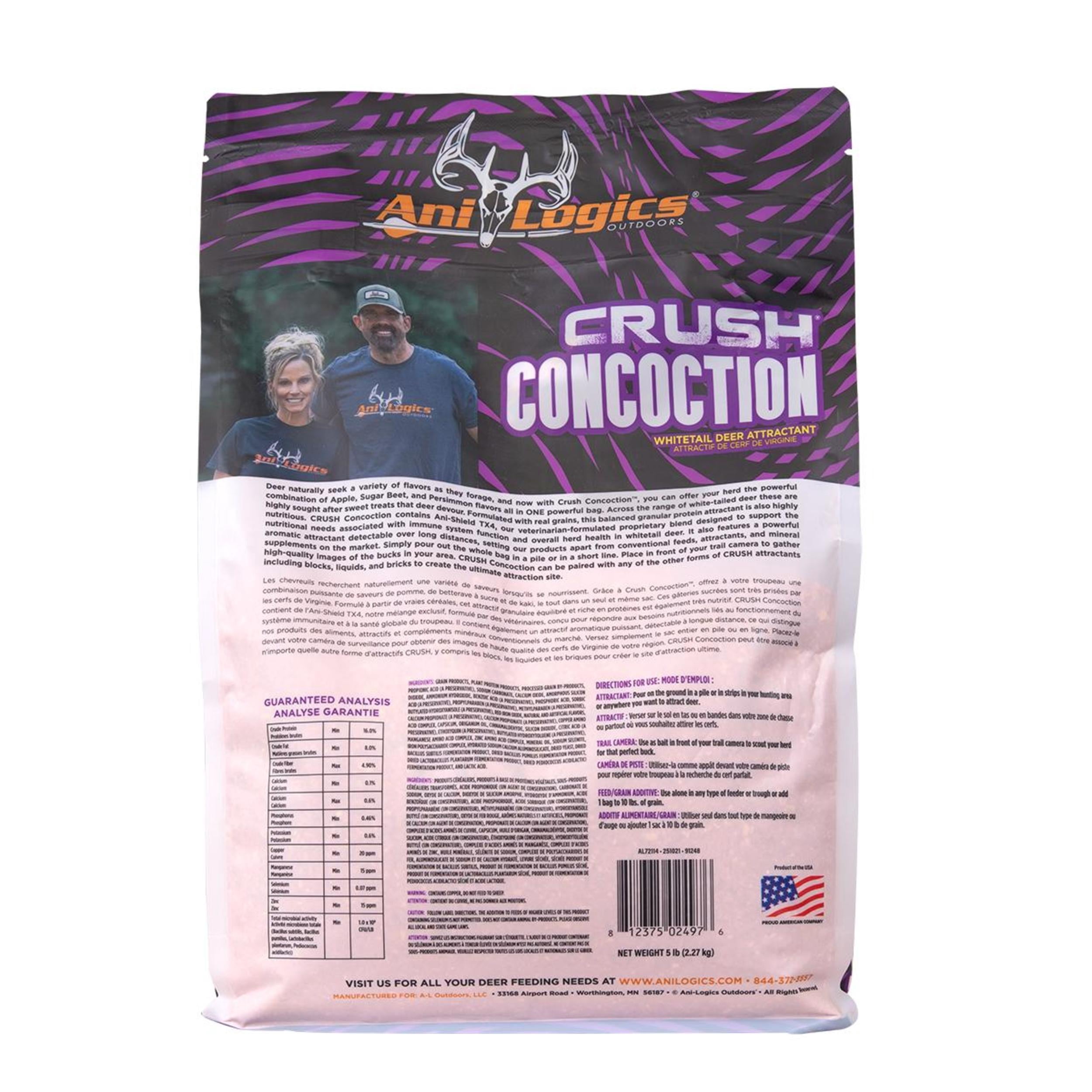 Ani-Logics CRUSH Concoction Deer Attractant 5LB Bag