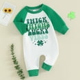 thumbnail image 2 of Bagilaanoe Newborn Baby Girl Boys Jumpsuit Letters Print Long Sleeve Bodysuit 3M 6M 12M 18M Infant Cute One Piece Romper, 2 of 8