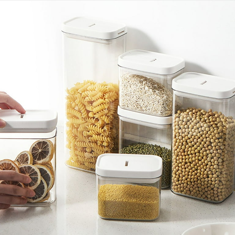 Food Storage Container Plastic Kitchen Noodle Box Multigrain Storage Tank  Transparent Sealed Cans Milk Powder Washing Powder Box