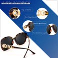 thumbnail image 4 of Gafas de Sol FEISEDY de Moda para Mujer, Cuadradas Sobredimensionadas y Polarizadas, 4 of 9