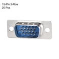 thumbnail image 2 of D-sub Connector Male Plug 15-pin 3-row Port Terminal Blue 20pcs, 2 of 3