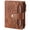 brown, variant on Women’s Bifold Wallet Rfid Blocking Vegan Leather with 4 ID Windows and Zipper Pocket