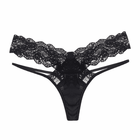 

Wish Women Sexy Lingerie Lace Open Thong G-String Underwear Charm Ladies Panties Low Rise Erotic Nightwear Size XXL S020