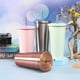 thumbnail image 5 of Bewildely Frasco de vacío de acero inoxidable, paja desmontable antideslizante, 500ml, reutilizable, lavable, para leche, café, agua, taza, suministros Cocina y Comedor Plata Bewildely HA073675-02B, 5 of 6