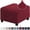 Burgundy, variant on 3 Sizes Square Jacquard Durable Customized Stretch Footrest Ottoman Cover Folding Storage Stool Furniture Protector Slipcover (Dark Grey,S)