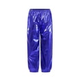 thumbnail image 6 of QSXADF Kid's Hip Hop Dance Jogger Pants Metallic Shiny Loose Elastic Waist Cool Children Outdoor Pants, 6 of 6