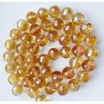 thumbnail image 4 of U8MO 14mm Pretty Faceted Orange Crystal Quartz Round Loose Beads 14pcs, 4 of 6