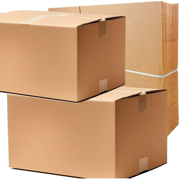 18x16x14 Moving & Shipping Boxes, Extra Strength, Heavy-Duty Corrugated Cardboard Boxes for Packing, Storage, Shipping, Transport, Commerce (5)