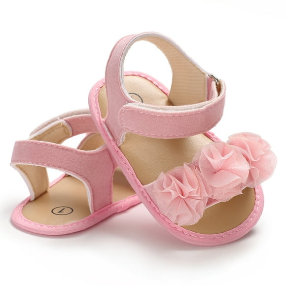 Princess Baby Infant Kid Girls Soft Sole Crib Toddler Summer Sandals Shoes 0-18M