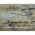 thumbnail image 2 of Eugène Boudin 24x20 Black Ornate Framed Double Matted Museum Art Print Titled: Basse Tide (Study) (circa 1888-1895), 2 of 5