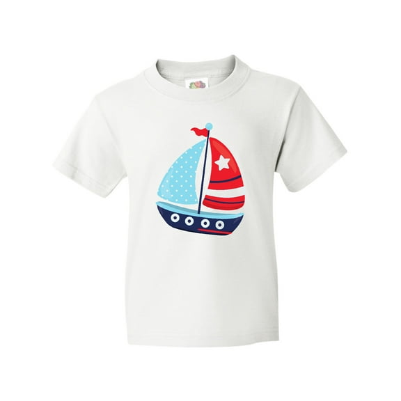 Inktastic Sailing Boat, Sailor, Sailing, Sails, Boat, Ship Youth T-Shirt