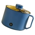 thumbnail image 3 of Mini olla caliente portátil de calentamiento rápido fácil de limpiar cocina eléctrica multifuncional para el hogar dormitorios oficina enchufe AU 220 V azul olla individual, 3 of 10