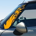 thumbnail image 1 of Flames Pillar Vinyl Decals for 2nd Gen MINI Cooper R55 R56 R57 - Set of 2 - Choose Color - [GOLDEN YELLOW], 1 of 1