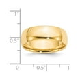 thumbnail image 4 of 14k Yellow Gold 7mm Lightweight Comfort Fit Wedding Band Size 5.5 CFL070, 4 of 5