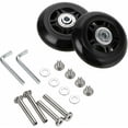thumbnail image 1 of Ensemble de Roues de Remplacement 2 Pcs pour Rouleaux à Bagages, 7024 mm, Noir, 1 of 5