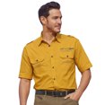 thumbnail image 3 of Atlas For Men - Camisa de Piloto de Popelina para Hombre (Ocre), 3 of 3