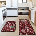 thumbnail image 3 of Floral Farmhouse Kitchen Rugs Set 2 Piece Colorful Spring/Summer Flowers Decorative Rugs for Kitchen Low-Profile Floor Mats Decorations for Home Kitchen (17"x48"+17"x24"), 3 of 6