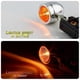 thumbnail image 3 of indicadores de señal de giro universales para motocicleta, luz intermitente ámbar, metal cromado, negro, 3 of 5