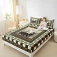 thumbnail image 4 of jejeloiu Safari Deer Bear Full Size Sheets,Jungle Animal Bed Sheets,Brown Pine Cone Sheet Sets For Teens,Microfiber Bedroom Decor,4 Pieces, 4 of 7