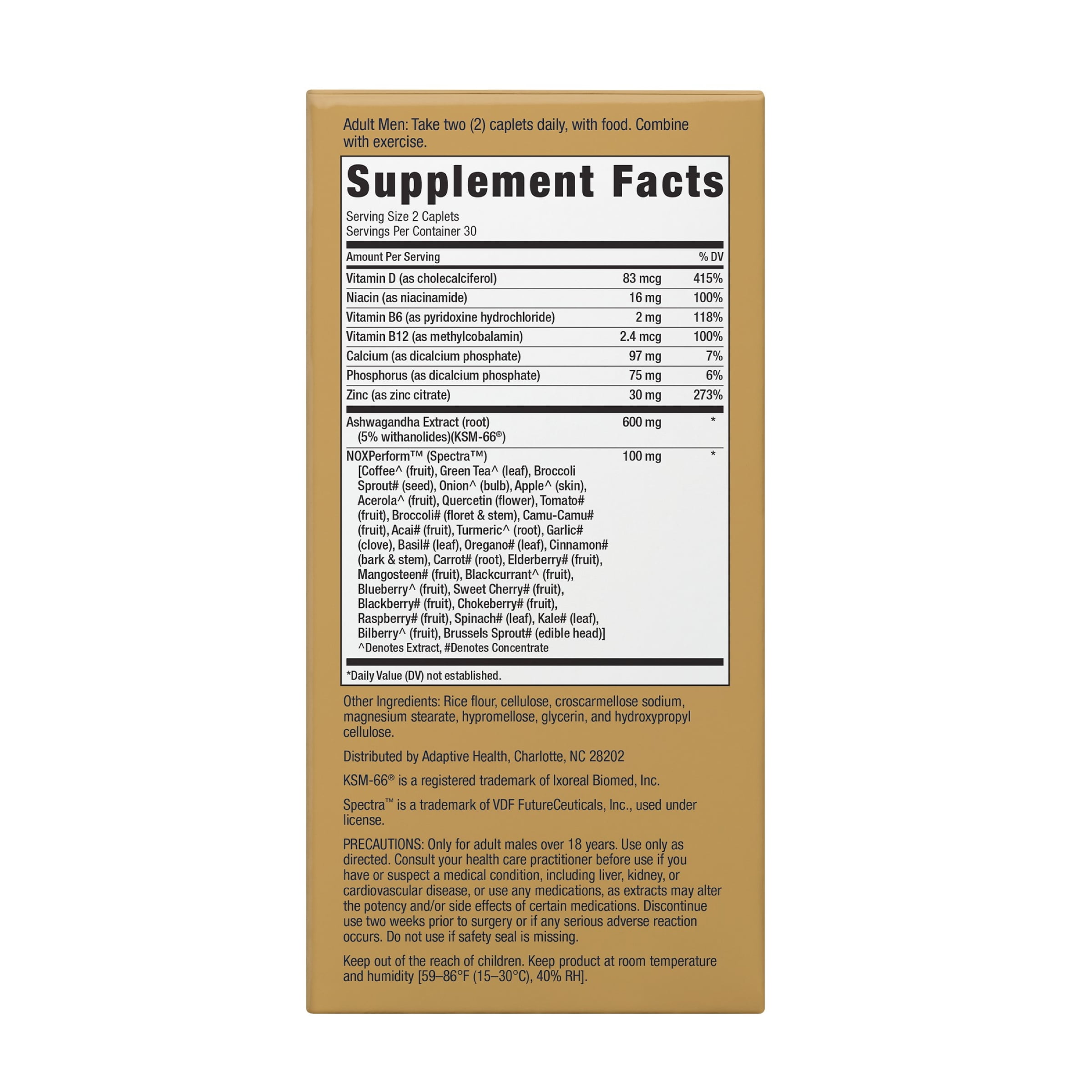 Ageless Male Max Total Testosterone Booster for Men with Ashwagandha, 60 Capsules