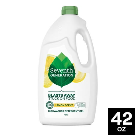 Seventh Generation Dishwasher Detergent Gel, Lemon Scent, 42 oz