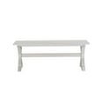 thumbnail image 4 of Pemberly Row Contemporary Backless Dining Bench Antique White Finish, 4 of 8
