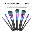 thumbnail image 3 of 7 Pcs Makeup Brushes Colorful Makeup Brush Cosmetic Makeup Brush Set Foundation Blending Blush Concealers Eye Shadows Highlight Face Powder Make Up Brushes Kit, 3 of 14