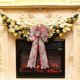thumbnail image 2 of Diy Christmas Bow Multiple Ears Large Striped Maple Snowflake Bows For Crafts Wedding Car Knot Christmas Party Bow Ball, 2 of 2