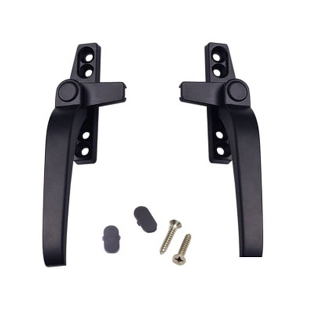Bgsha 2pcs Window Handles With Lock Handle Aluminum Alloy Door Handle Latch Catch Casement Locking Handle For Door Window